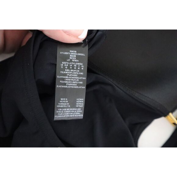 Amoressa x Miraclesuit 6522456 Sz 12 Black Bianca Solid One-Piece Swimsuit - Picture 10 of 12